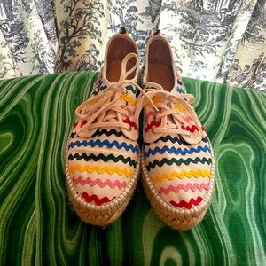 Loeffler Randall Alfie Scallop Rainbow Espadrille 39